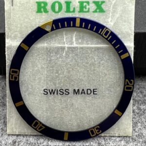 1680-8 YG SUBMARINER BLUE MID FONT INSERT NO PEARL NOS