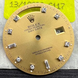 18038 18238 DAY DATE CHAMPAGNE DIAMONDS INDEX DIAL MINT