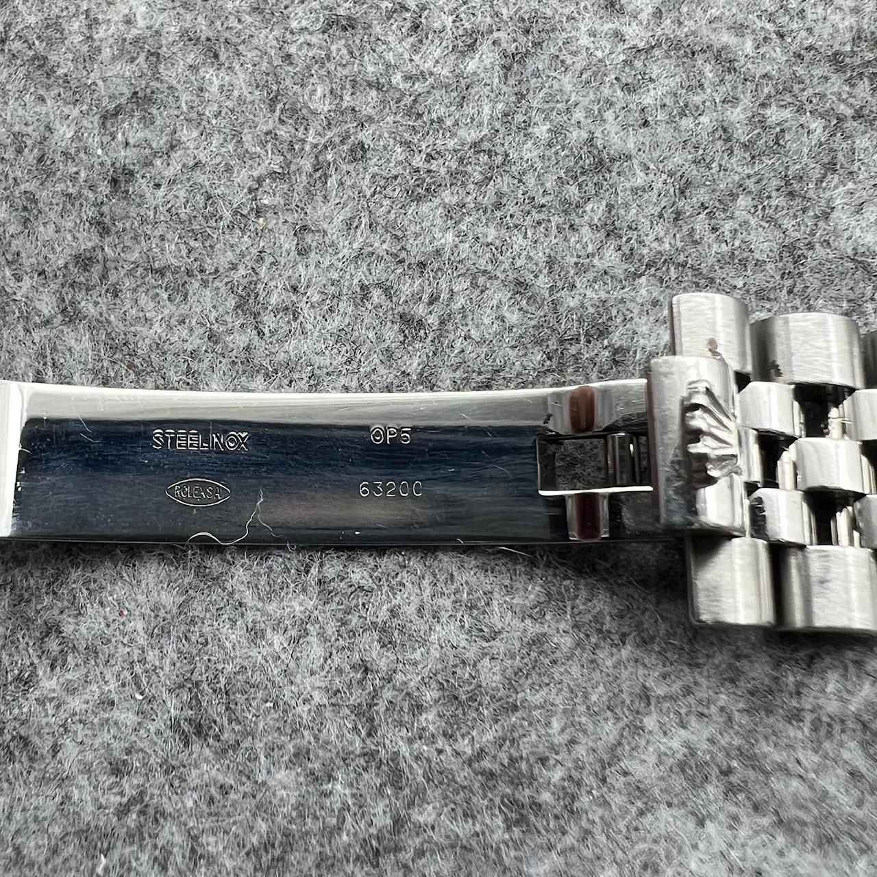 ROLEX 20MM SUPER JUBILEE BAND Ref 63200 INVISIBLE CLASP 23 LINKS SEL OP5 CODE - YEAR 2006 MINT - Image 5