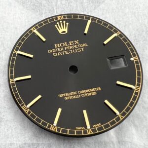 ROLEX 16008 16018 16233 16238 DATE JUST DEEP BROWN GILT DIAL GREEN LUMI MINT