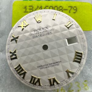 ROLEX 16008 16018 16233 16238 DATE JUST IVORY PYRAMID DIAL ROMAN INDEX NO LUME NOS