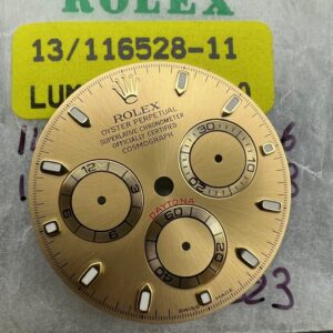 116518 116523 116528 DAYTONA CHAMPAGNE DIAL GREEN LUMI FLAWLESS