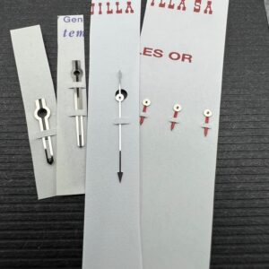 116520 116509 116519 DAYTONA HANDSET FOR SLATE GREY DIAL ( 3x Red 1 x Silver) BLUE LUME NOS