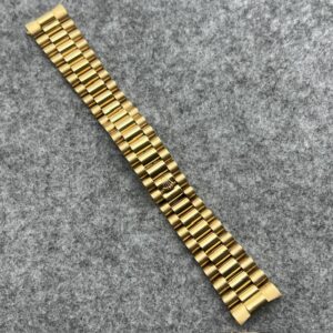 ROLEX VERY RARE 18KT YG PRESIDENT BRACELET D'AGOSTO 14 LINKS 20MM ENDLINKS FOR SERPICO Y LAINO DAY DATE GMT FLAWLESS