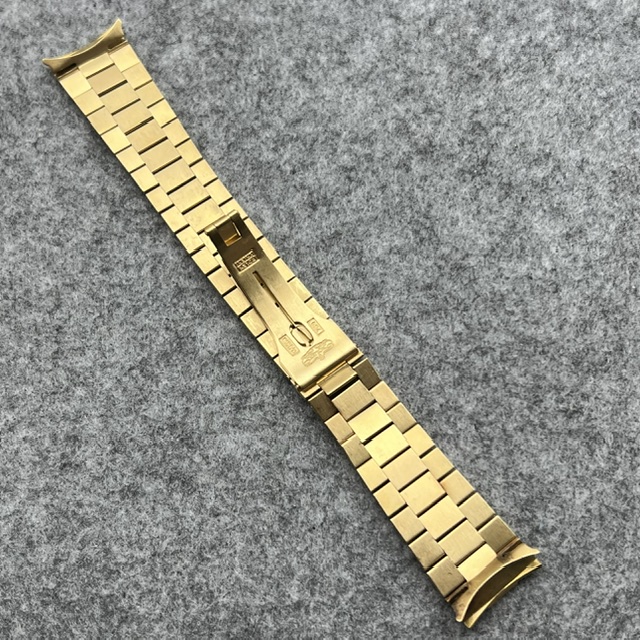 ROLEX VERY RARE 18KT YG PRESIDENT BRACELET D'AGOSTO 14 LINKS 20MM ENDLINKS FOR SERPICO Y LAINO DAY DATE GMT FLAWLESS - Image 8