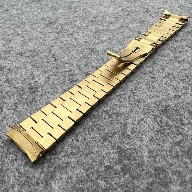 ROLEX VERY RARE 18KT YG PRESIDENT BRACELET D'AGOSTO 14 LINKS 20MM ENDLINKS FOR SERPICO Y LAINO DAY DATE GMT FLAWLESS - Image 7