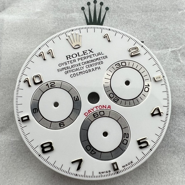116509 116519 116520 DAYTONA WHITE ARABIC DIAL GREEN LUMI FLAWLESS